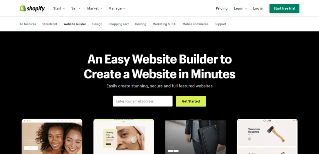 Website Builder - Build a Website in Minutes - Shopify