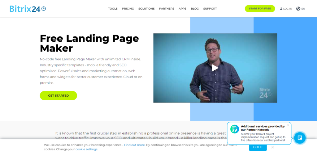 Bitrix24 Landing page builder