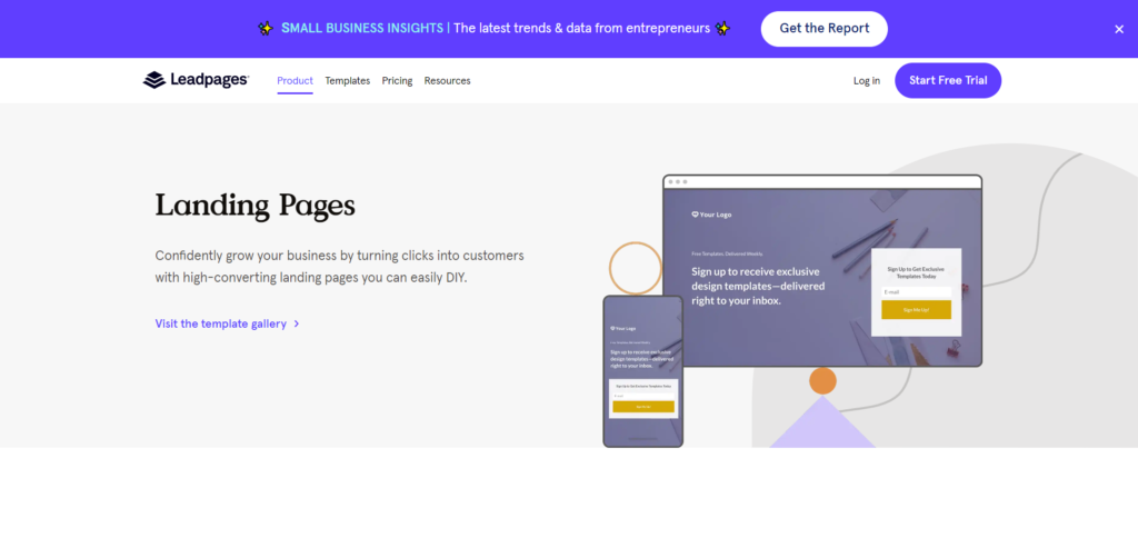 Leadpages landing page builder