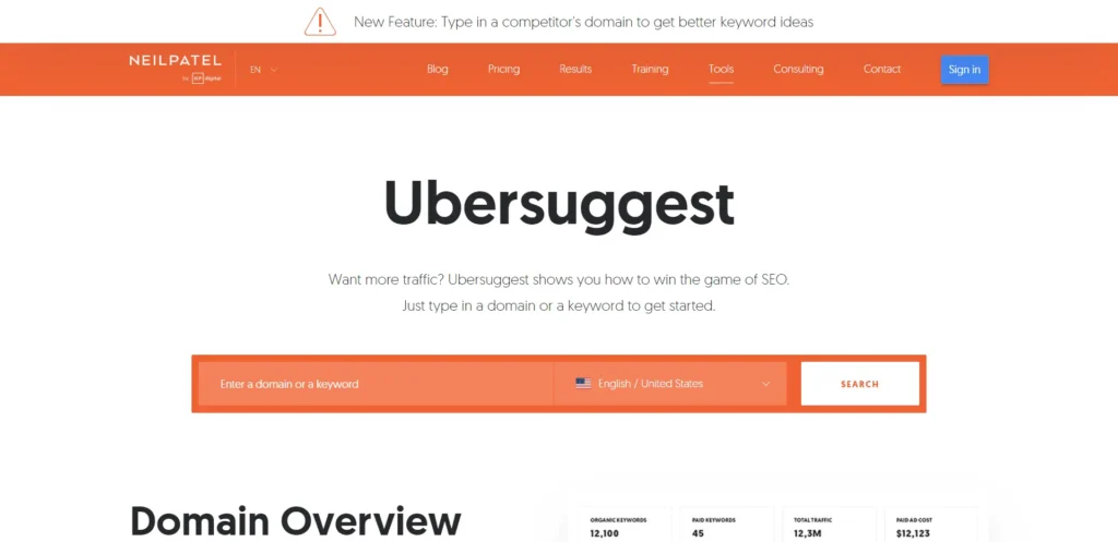 Ubersuggest's Free Keyword Tool-Dhandho Karo