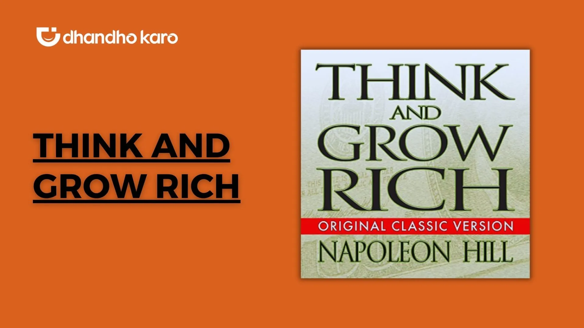 Think and Grow Rich (Original Edition) by Napoleon Hill - Audiobook 